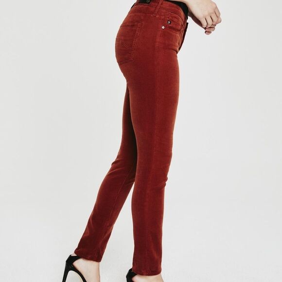 AG The Legging Super Skinny Fired Copper Cords 28R - Picture 6 of 6